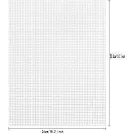 15 Sheets Plastic Canvas, Plastic Mesh Canvas Sheets For Embroidery Cross Stitch, Acrylic Yarn Crafting, Knit DIY Crochet Projects And Make Aquarium Dividers, 13x10.2 inch