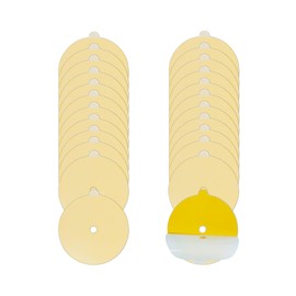 24 Pcs Flea Trap Refill Discs 5.4" Replacement Glue Boards with Hole Fits Dome Flea Traps for Inside Your Home, Sticky Pads for Fleas, Bugs, Flies, Mosquitos, etc
