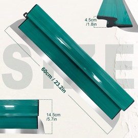 WYXDSDEV 24 Inch Drywall Skimming Blade Green, 0.4mm Stainless Steel Blade, Smoothing and Knockdown Drywall Trowel for Working Area Wall Decoration