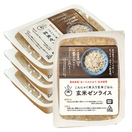 Izu Kappa Brown Rice with Konnyaku Rice, 5.6 oz (160 g) x 4 Packs, Rice, Low Calorie, Low Sugar, Diet, Long-term Storage, Room Temperature, Easy to Use