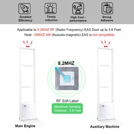 4,000Pcs 8.2 MH RF Security Tags Soft Labels Accessory for Retail EAS Anti-Theft System