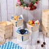 Thyle 60 Pcs/30 Sets One Pint Wood Berry Basket with