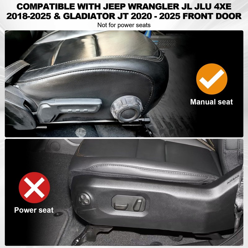 CALBEAU Metal Front Door Pocket Storage Box Compatible with Jeep