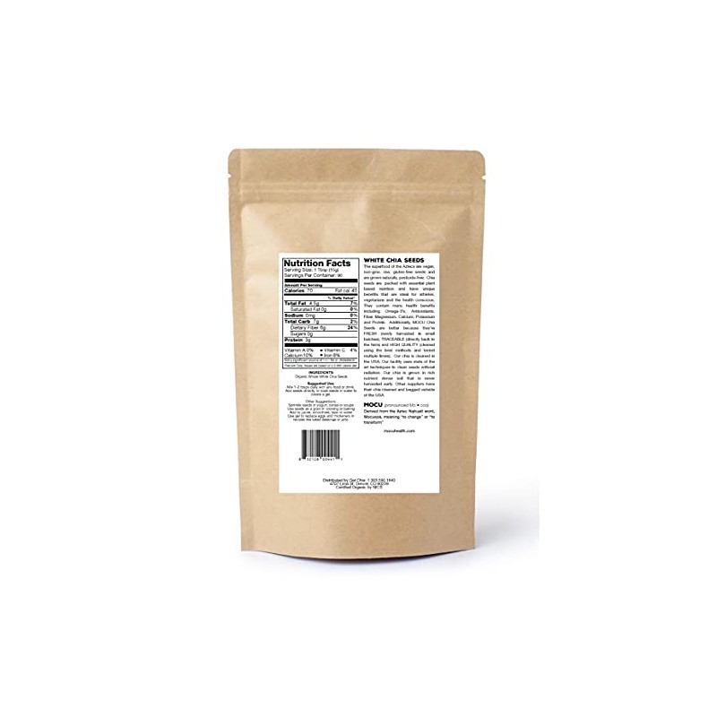 Certified Organic Chia Seeds | Triple Cleaned In USA |