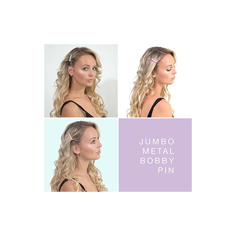 Basic Sense Jumbo Metal Hair Pins Sturdy Strong Bobby Slides