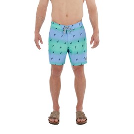 SAXX Underwear Co. Men's Betawave 2N1 Boardie 17", Sailfish Ombre-Multi, 38