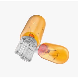 Magnet Magnet Pack of 2 YW5W Halogen Wedge Bulbs 12 V 5 W T10 W2.1 x 9.5D for Indoor and Outdoor Use for Cars and Motorcycles, Orange