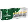 Ner mitvah Flat Silver Plated Oil Menorah