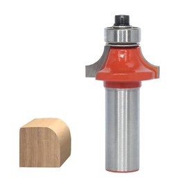 AKYLIN Rounding Cutter 12 mm Shank, R6.35, Milling Cutter for Router with Ball Bearings, Tungsten Carbide 2 Flows
