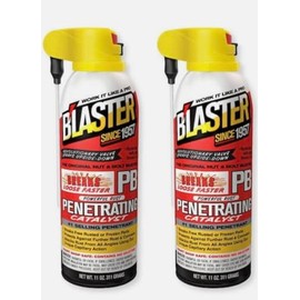 (2 Pack) - PB-Blaster Penetrating Oil Spray, 11 oz, Rust Penetrant and Prevention, Anti-Corrosion for Rusted Bolts, 11 Oz Each Can - (16-PB)