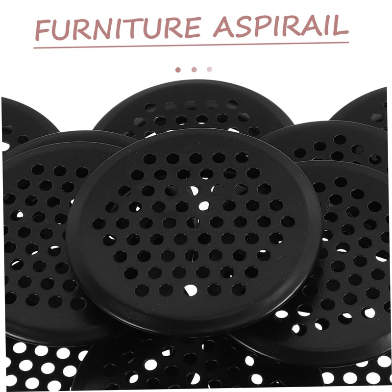 Operitacx 12pcs Stainless Steel Cabinet Air Vent Mesh Covers Durable
