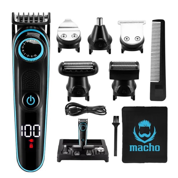 MACHO 5 in 1 Grooming Kit - Hair Trimmer Beard