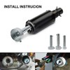 Baceyong Universal 45 mm Silver Motorcycle Exhaust Silencer for Motorcycle