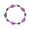 LTC Designs Faceted 4mm Amethyst Rondelle Stretch Bracelet with Amethyst