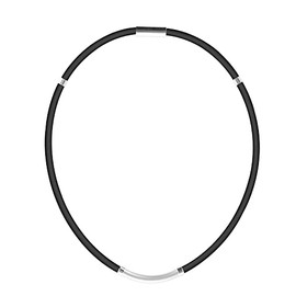 AIDUOMEI Anti-Static Collar, Magnetic Necklace, Stainless Steel, Fashion, Silica Gel Skin-friendly Neck, Luxury Design, Unisex, Health Accessories, 17.7 inches (45 cm), 19.7 inches (50 cm), 21.7