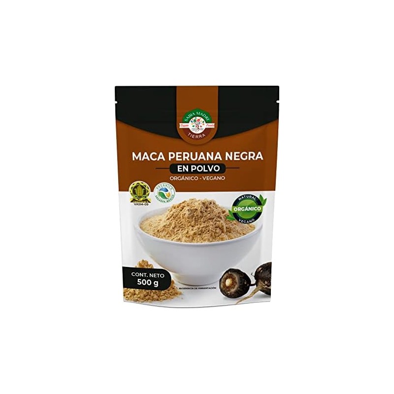 SABIA MADRE TIERRA - Maca Peruana Negra 500g - ORGANICA