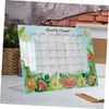 ABOOFAN 1set Monthly Weekly Plan Board Transparent Memo Board for