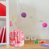 Eabdice Desk Pen Holder, 360° Rotating Pen Holder, 5 Compartments,