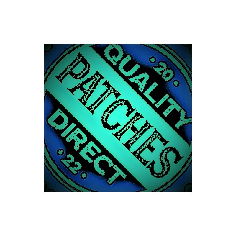 Unbranded Shield Agents Symbol Acu Dark Grey Black Embroidered Circle