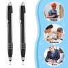 Pack of 2 Black Ballpoint Pens with Cheat Sheet Ballpoint