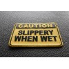 Ivamis Caution Slippery When Wet Patch- 3x2.25 inch - P3701