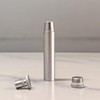 MuYuDaDi Kitchen Spice Racks Spice Dispenser Polished Aluminum (3 pieces)