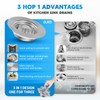 Stainless Steel Sink Plug & Drain Strainer Set - Rustproof,
