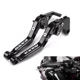KBGRAX Motorcycle Adjustable Brake Clutch Levers for Suzuki GSXR600 1997-2003 GSXR750 1996-2003 GSXR1000 2001-2004 Black