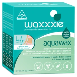 Waxxxie Aqua Wax 350ml Water-Soluble Strip Wax for Effortless Hair Removal with Salon Quality Results