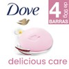 Dove Jabn Delicious Care Leche de Coco 4 x 90g
