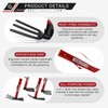 TOOLUTION 4-Pcs Gardening Tool Set – Pick Axe, Hoe, Hand