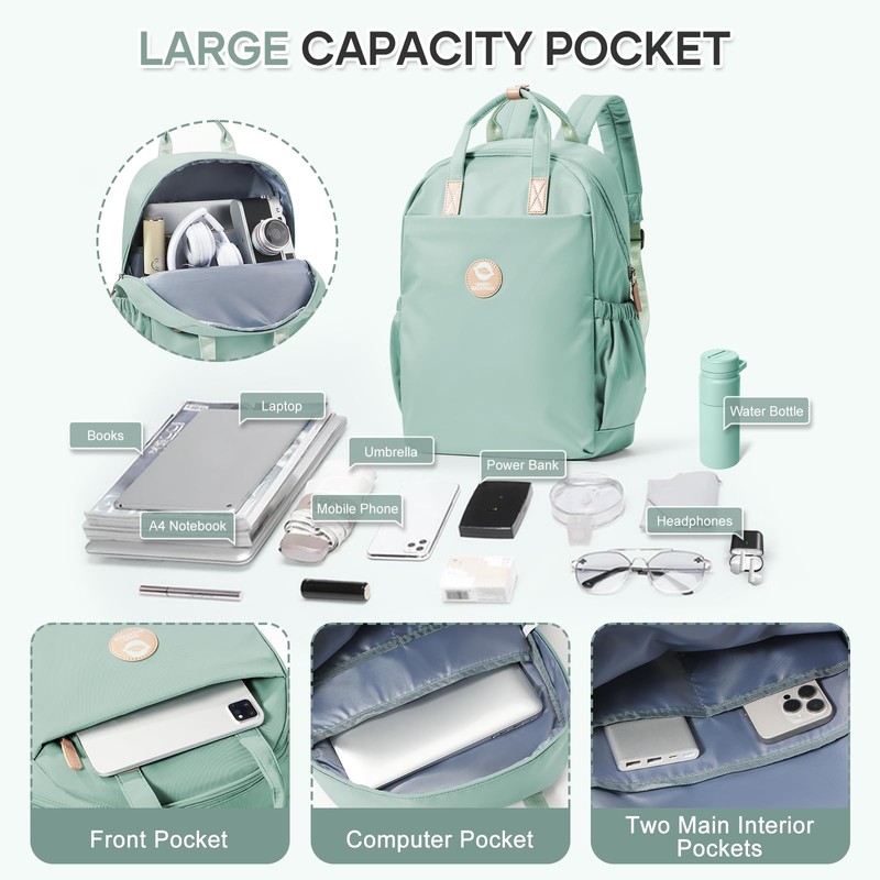 Lightweight Backpack for Women School Casual Daypack Laptop Backpack Waterproof
