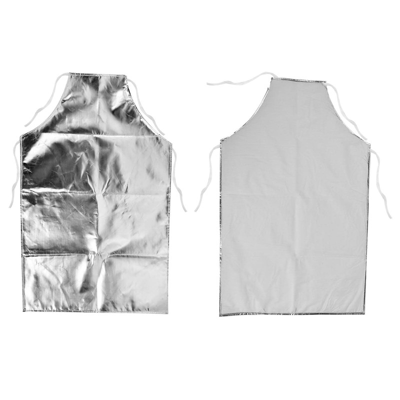 Heat Resistant Apron, 1000°C Fireproof Thermal Insulation Aluminum Foil Apron,