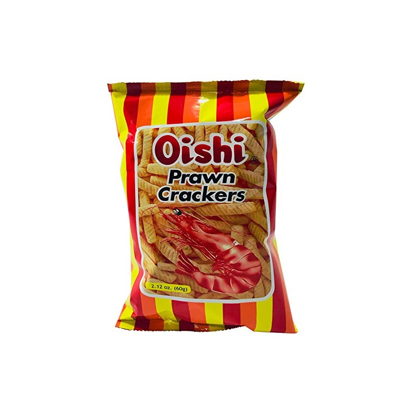 Oishi Prawn Crackers Original Flavor 2.12oz Pack of 4