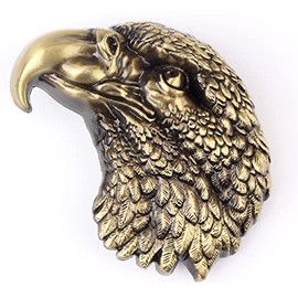 Longcreek Eagle Belt Buckle for Men, Viking Eagle Head Belt Buckle, American Bald Eagle Belt Buckle, Western Cowboy Belt Buckle, Punk Rock Belt Buckle, bronze