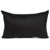 WOLTU Pillowcases Cotton Cushion Covers for Bedroom Sofa Pair Black