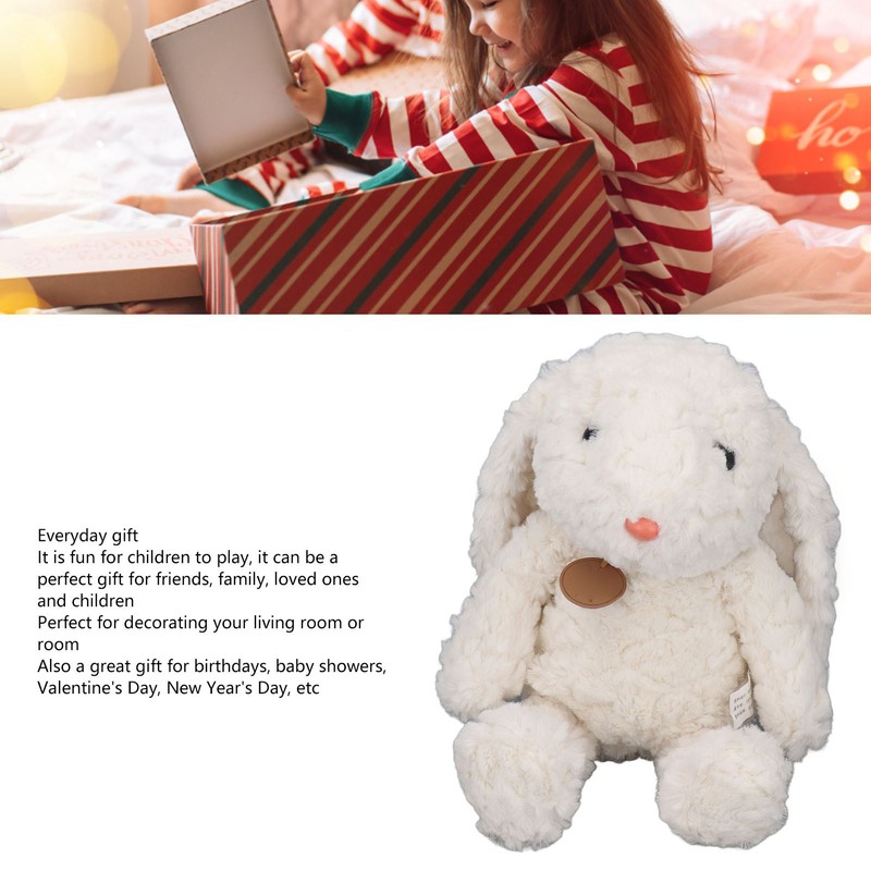 Rabbit Plush Toys Cute Soft Stuffed Stress Relief Plush Animal