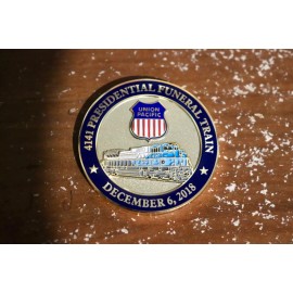 Union Pacific UP 4141 George H.W Bush Presidential Funeral Train Challenge coin