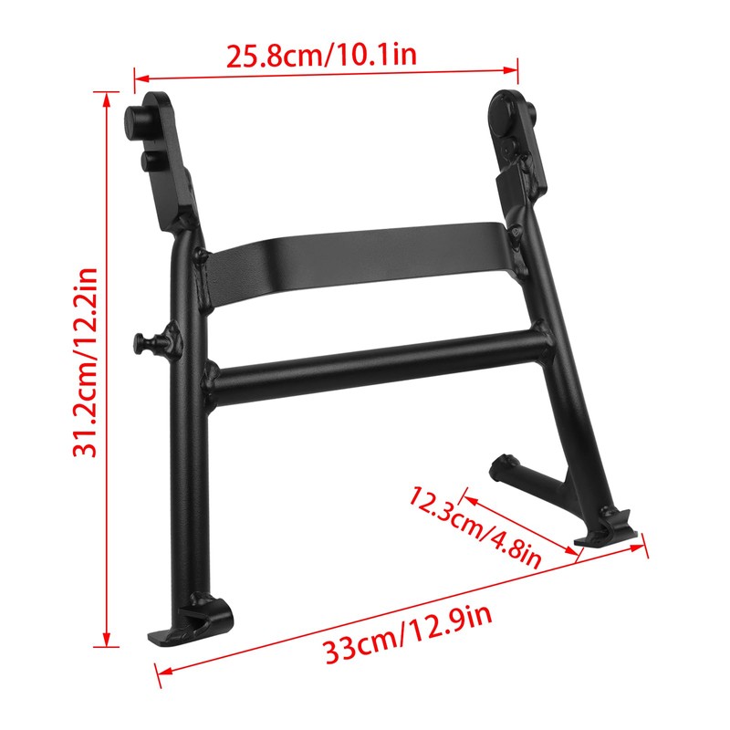 WORLDMOTOP Motorcycle Center Stand Kickstand Foot Center Stand Support Replacement