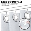 SOLOKOS Room Divider Ceiling Track Set for Curtains with Hooks,