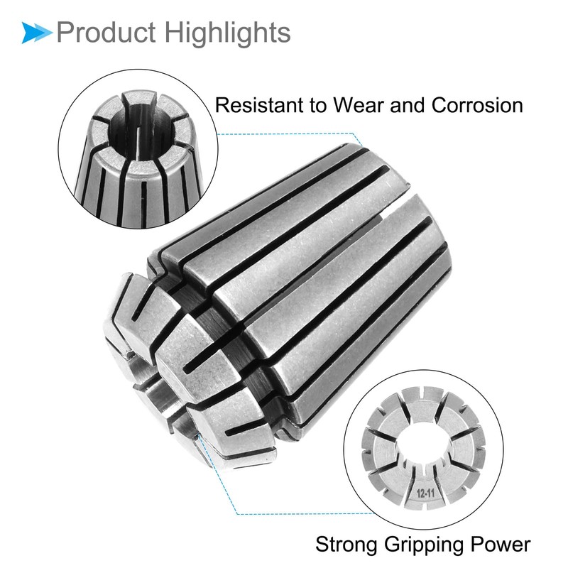 CoCud Spring Collet Chuck, ER-25 Spring Collet 12mm Clamping Diameter,