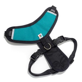 Dog Harness, Puppy Harness, Soft Harness for Dogs, Comfortable Dog Harness, Small Dog Harness, Dog Harness with Padding, 4 Point Adjustable - Wildebeest (S - 18~24 inch Girth, Turquoise)