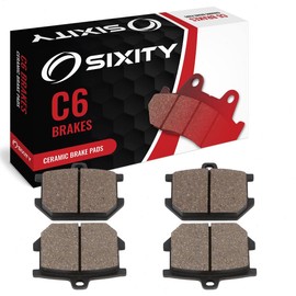 Sixity C6 Front Ceramic Brake Pads compatible with Yamaha XS1100 E F G H 1978-1981 Complete Set