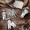HEXPAN Heavy Duty 304 Metal Stainless Steel Measuring Cups &