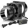WDERAIR 80mm x 38mm 3 Inch Air Vent Duct Booster