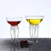 Magic Ocean Jellyfish Glass Cup Colorful Cocktail or Martini Cup