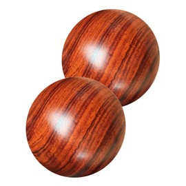 ULTECHNOVO 2Pcs Solid Wood Massage Ball acupoint Message Rosewood Hand Balls Plantar Massage Balls Wooden Balls Stress Foot Massage Roller Leisure Ball Hold The Ball Sole of Foot