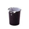 Sanko Plastic Trash Can, Clean Dust, Round Shape, Black, Approx.