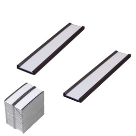30 Pcs Magnetic Label Holders with Magnetic Data Card Holders with Clear Plastic Protectors for Metal Shelf,Magnetic Racking Labels Shelf Sign and Ticket Holder (3 * 1inch)