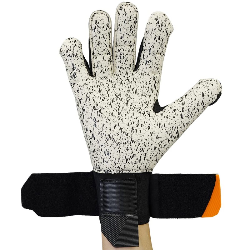 uhlsport Speed Contact Supergrip + Adult Unisex Goalkeeper Gloves, Black/White/Neon